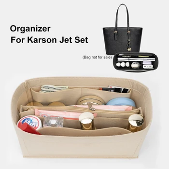 Için karson Jet Seti Marka kadın Çantaları Ekle Keçe Kumaş Seyahat Taşınabilir Organizatör kozmetik çantası Kız Depolama Tuvalet Astar Çanta