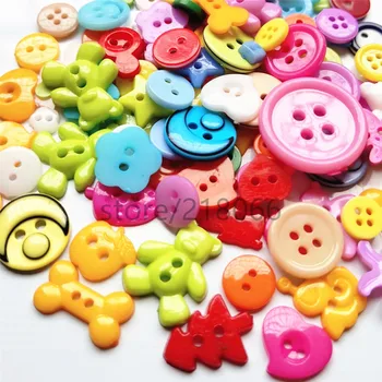 suoja 50 adet/paket Rastgele karışık plastik düğme çocuklar için dikiş düğmeleri giysi aksesuarları el sanatları çocuk karikatür düğmesi