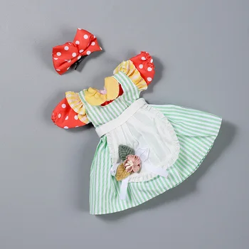 Bebek Aksesuarları 6 Puan Bjd Giysileri Giydirme Takım Elbise 30cm Yağ Vücut Bebek Etek Elbise Üniforma Hizmetçi Kıyafeti Kız DIY Oyuncak doğum günü hediyesi