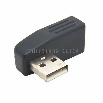 Dizüstü Bilgisayar vb. Için Yüksek Kaliteli USB 2.0 A Erkek-Dişi Dik Açı 90 Derece Adaptör