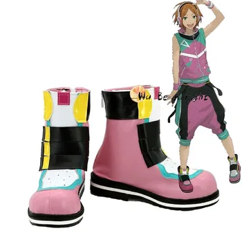 Topluluk Yıldız Aoi Hinata 2 Wink Cosplay parti ayakkabıları Kısa Çizmeler Custom Made