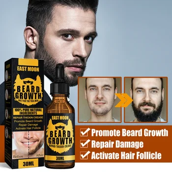 Doğal Etkili sakal uzatma uçucu yağ Artırıcı Besin Yağı Adam Ev sakal uzatma Sıvı Saç Dökülmesi Tedavisi 30ml