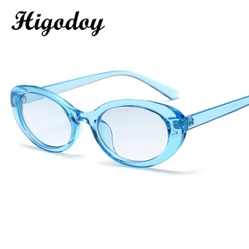 Higodoy Retro Oval Güneş Gözlüğü Kadın Erkek Lüks güneş gözlüğü Kadınlar için Plastik Klasik Gözlüğü Vintage Sunglass Moda Tasarımcısı
