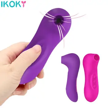 Klitoris Enayi Vibratör Meme Emme Klitoris Vajina Stimülatörü Seks Oral Yalama Oral Seks Dil Titreşimli Seks Oyuncakları Kadınlar için