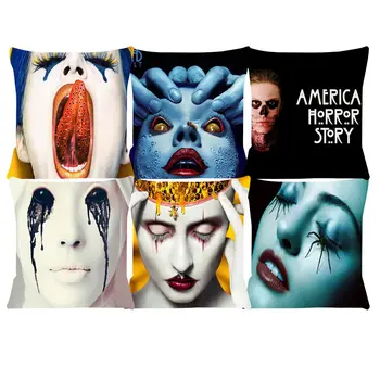 Minder örtüsü AHS Amerikan korku filmleri Yastık sandalyeler için Ev Dekoratif yastıklar kanepe Atmak Yastık Örtüsü SJ-067