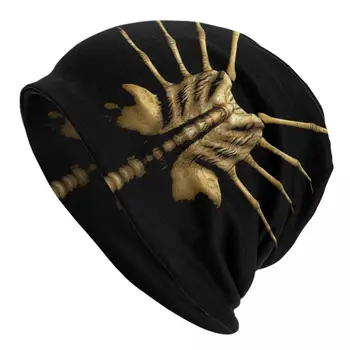 Korku Yüz Hugger Skullies Beanies Caps Unisex Kış Sıcak Örgü Şapka Hip Hop Yetişkin Facehugger Alien Xenomorph Kaput Şapka