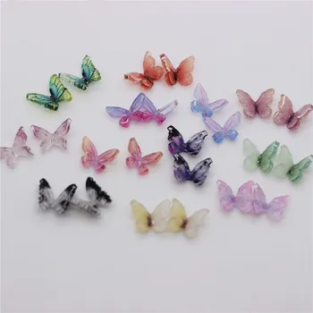10 adet Yeni Manikür Kelebek Takı Süper Küçük Tırnak Dekorasyon Üç Boyutlu Kelebek Japon DIY Aksesuarları Tırnak Sanat