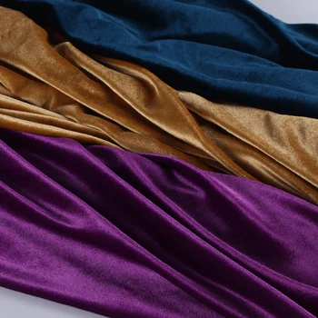 Yüksek dereceli Elbise Kadife Kumaş Kore Kadife Sıkı Kumaş Olmayan ters Kadife Cosplay Gömlek Dekoratif Kumaş
