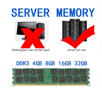 Sunucu RAM Bellek 2X4R DDR3 4 GB 1333 8 GB 1600 16 GB 1866 MHz 32G 1866 MHz Memoria Sodımm Dımm Modülü Udımm En Ucuz ECC REG DDR 3