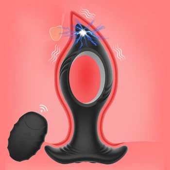 Kablosuz Uzaktan Kumanda Vibratör Butt Plug Erkekler Kadınlar için Elektrik Çarpması Darbe Anal Plug prostat masaj aleti Yetişkinler için Seks Oyuncakları 18