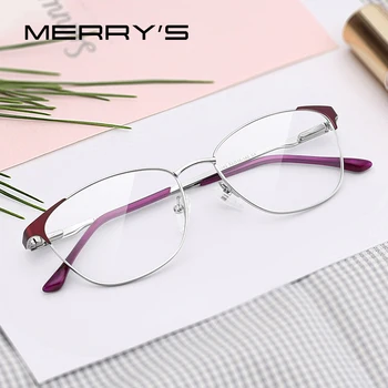 MERRYS tasarım Kadın Moda Kedi Göz Gözlük Çerçeve Bayanlar Trend Gözlük Miyopi Reçete Optik Gözlük S2053