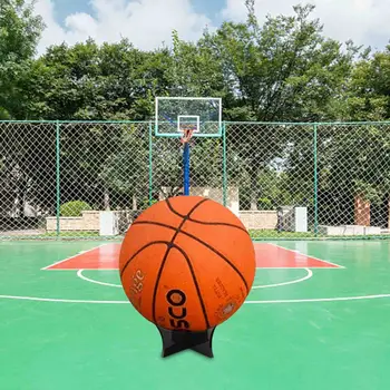 Şeffaf Akrilik Topu Standı Ekran Tutucu Futbol Basketbol Destek Raf Tabanı Futbol Voleybol Braketi