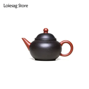 Loiesag 120 ml Yixing Ünlü Mor Kum Demlik Ham Cevher DaHongPao Kroki Seviye Çaydanlıklar Marifet Kung Fu Çay Seti Sağlık Çay Pot
