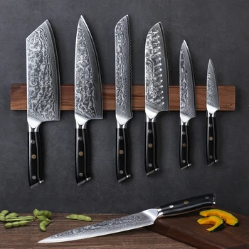 Japon Şam çelik mutfak Bıçakları Süper Keskin şef bıçağı Santoku Cleaver Ekmek Dilimleme Yardımcı Soyma bıçakları dropshipping