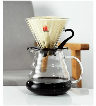 100 ADET v60 kahve filtre kağıdı koni fan şeklinde kahve tozu ağartılmamış filtre kağıdı damla kahve makinesi kahve aksesuarları