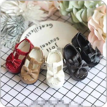 BJD Bebek ayakkabıları için geçerli 1-6 bebek yay küçük yüksek topuklu ayakkabılar elbise ayakkabı bebek aksesuarları