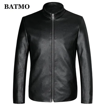 BATMO 2021 yeni varış bahar doğal inek deri ceketler erkekler, gerçek deri ceketler, artı boyutu S-5XL PDD04