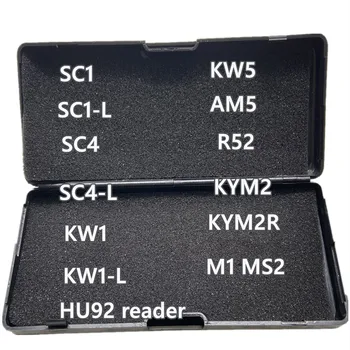 2 in 1 LiShi dekoder aracı KW1 SC1 SC4 KW5 HU92 okuyucu R52 KYM2R AM5 M1 sivil çilingir alet takımı kilit hızlı açacağı