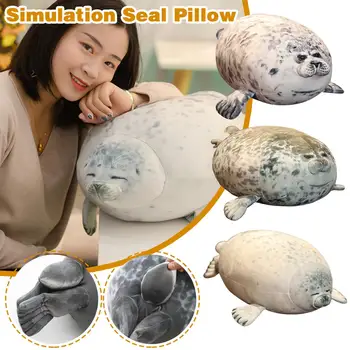 20CM Kızgın Blob Mühür Yastık Tombul 3D Yenilik Deniz Aslanı Bebek peluş doldurulmuş oyuncak Bebek Uyku Atmak Yastık Hediyeler çocuklar Kızlar İçin