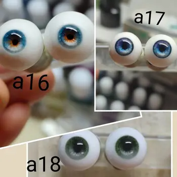 Bebek Gözler 12/14/16 / 18mm Bjd Bebek Alçı Göz Küresi Dıy Giyinmek Kız Oyuncak Moda Göz Bebek Aksesuarları