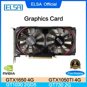 ELSA Yeni NVIDIA Grafik Kartları GTX 1650 4G / 1050Tİ 4G / 1030 2GD5 / GT730 Ekran Kartı Masaüstü Bilgisayarlar için Tam Gtx 1050 Ti