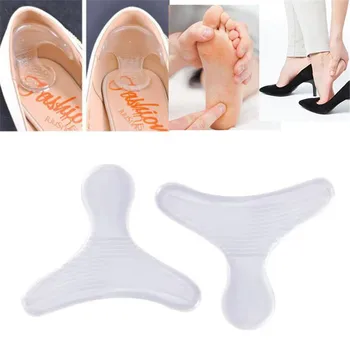 1 Çift Yumuşak Silikon Arka Topuk Astarı T-şekli anti-sürtünme Jel Yastık Pedleri Astarı Yüksek Dans Ayakkabıları Sapları Ayakkabı Sapları