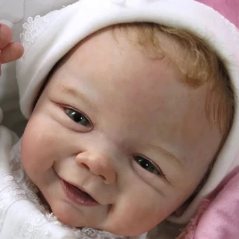 DIY Boş Yeniden Doğmuş Bebek Bebek Kiti 20 inç Gülümseme Vivienne Boyasız Bitmemiş Bebek Parçaları Bebek Bitmemiş Vinil Kiti