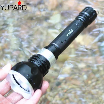 YUPARD XM-L2 LED T6 led sualtı dalgıç el feneri torch su geçirmez şarj edilebilir 18650 kamp avcılık dalış ışığı