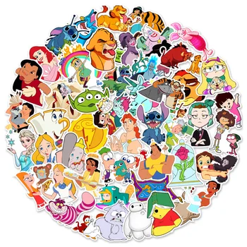 10/30/50 adet Karışık Disney Çizgi Film Karakterleri Çıkartmalar Estetik DIY Dizüstü Dizüstü Su Şişesi PVC Graffiti Çocuklar Sticker Çıkartmaları