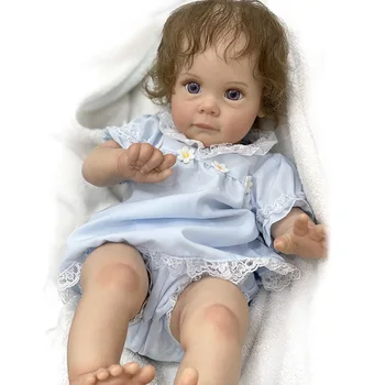 55cm Yeniden doğmuş bebek Kız Maggie oyuncak bebekler Çocuklar için Doğum Günü Noel