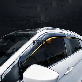 Araba Pencere Siperliği Kapı Yağmur Güneş Kalkanı Yan Pencere Kapak Trim 4 adet/takım Mitsubishi Eclipse Cross 2018 İçin 2019 2020 2021 2022