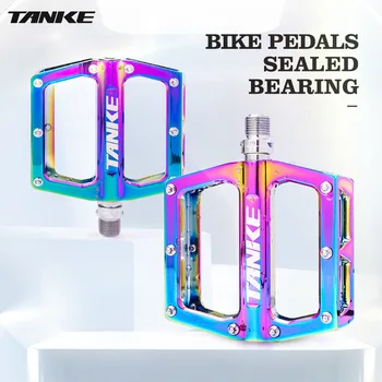 TANKE bisiklet TP20 ultralight alüminyum alaşım renkli anti-skid içi boş taşıyan dağ Yol bisiklet Bisiklet bileşeni pedal pedallar 