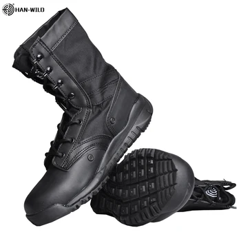 HAN VAHŞİ Taktik Askeri Bot Erkek Botları Özel Kuvvet Çöl Savaş asker botu Açık Yürüyüş Botları Ayak Bileği Ayakkabı Güvenlik Ayakkabıları