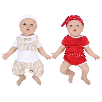 IVITA WG1526 43cm 2.69 kg 100 % Tam Vücut Silikon Yeniden Doğmuş Bebek Bebek Gerçekçi bebek oyuncakları Yenidoğan Bebekler Çocuklar için noel hediyesi