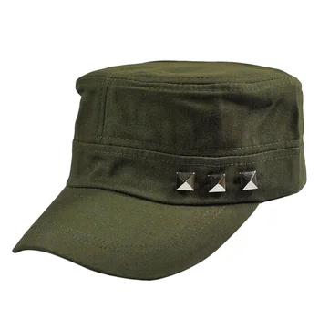Ilkbahar Yaz Ayarlanabilir pamuklu beyzbol şapkası Temel Snapback Şapka Perçin ile Güneş Koruyucu Koşucu şapkası Siyah Ordu Yeşil Bej Donanma