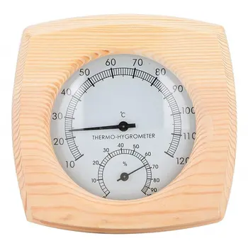 Sauna Termometre Taşınabilir Boyutu Ahşap Sauna oda termometresi Higrometre Sıcaklık Ölçüm Araçları Aksesuarları