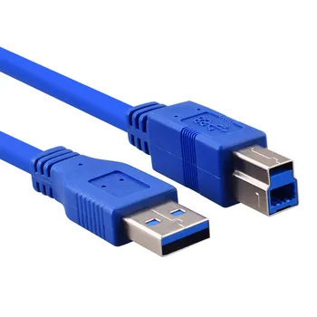 USB 3.0 Kablo Tipi A Erkek B Erkek Kablo süper Hızlı Sync Veri Baskı Kablosu 0.3 M 0.6 M 1.5 m 2.5 3.5 İnç HDD / SSD sabit disk