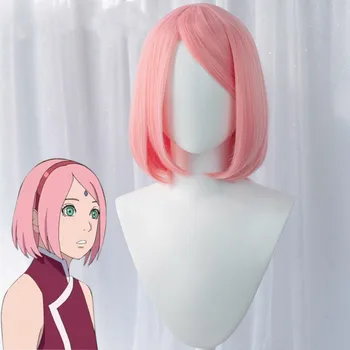 DokiDoki Anime Cosplay Cosplay Haruno Sakura Peruk Pembe Sevimli Peruk Kıllar Haruno Sakura Peruk