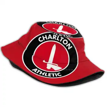 Charlton Atletik Logo Uv Koruma Katlanabilir Kova Şapka Kadın Erkek Charlton Atletik Şehir Birleşik Futbol Futbol İngilizce