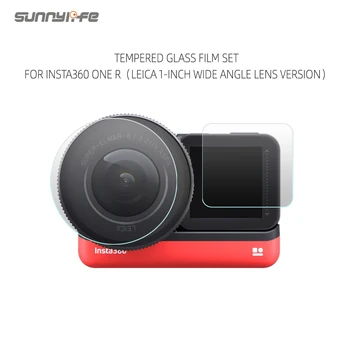 Sunnylife Temperli Cam film seti Ekran Filmi Leica 1 İnç Geniş Açı Lens Filmi Insta360 BİR R