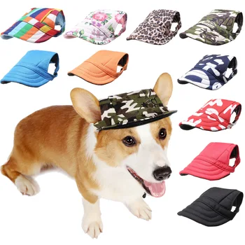 Yaz Pet Köpek Şapka Kap Açık Köpek beyzbol şapkası Tuval Küçük Köpek Güneş Koruyucu Aksesuarları